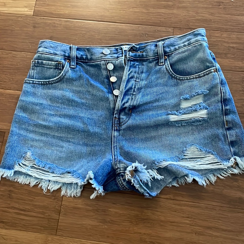 Pacsun vintage high rise denim shorts (never worn)